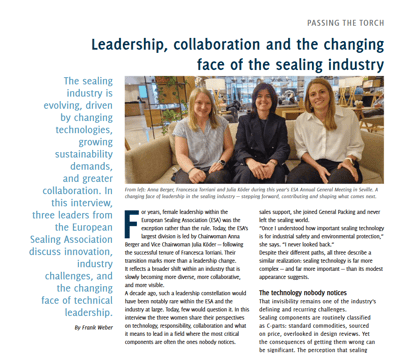 August article in Valve World magazine.