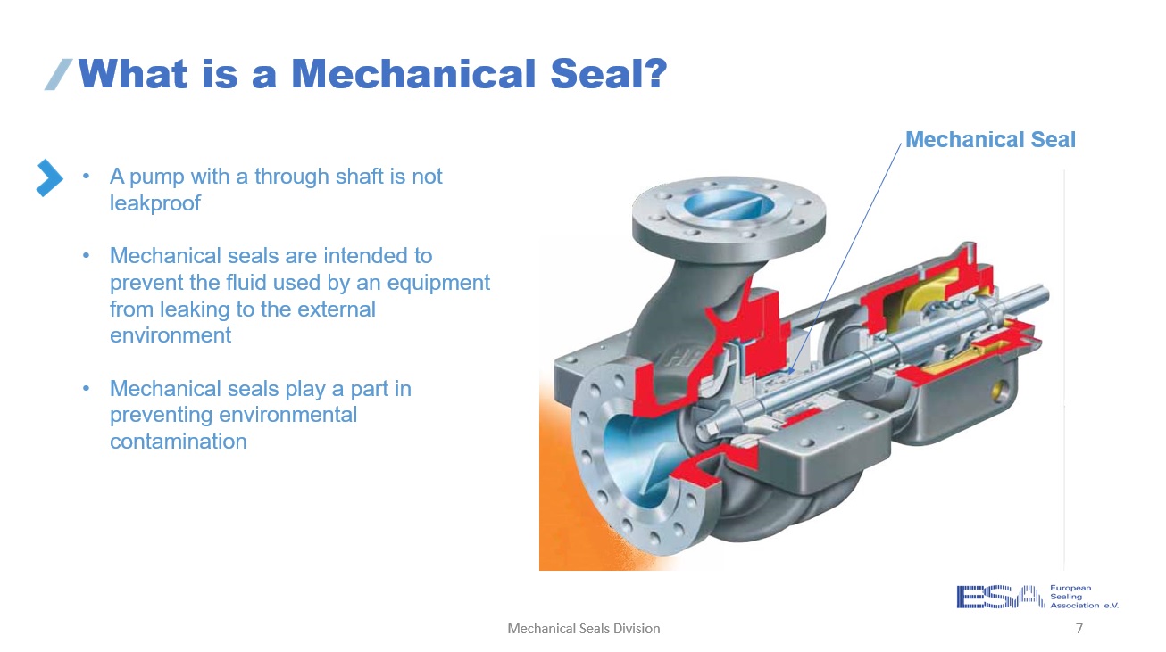 Photo from ESA's training programme on mechanical seals.