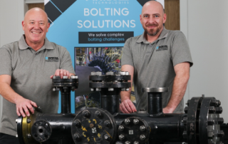 David Liddle (left), INTEGRA’s UK Sales Manager with Sam Frank, Joint Integrity Engineer