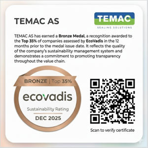 Temac earns EcoVadis Bronze Medal